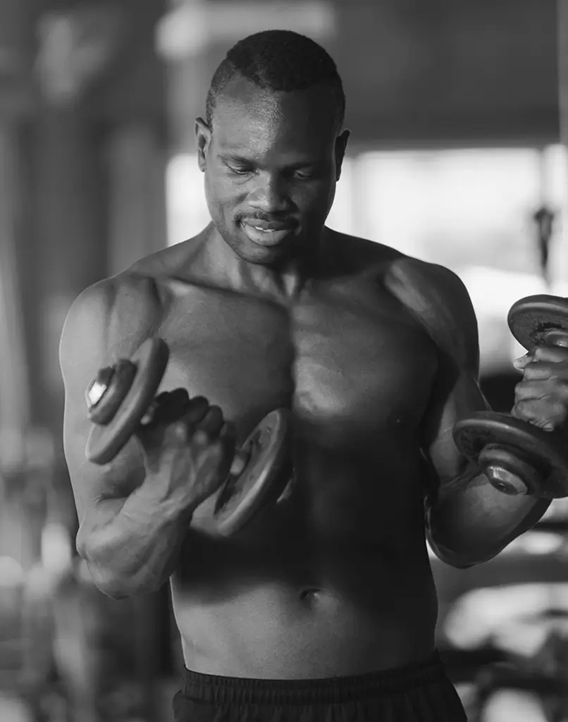 Lifter beim Muskelaufbau