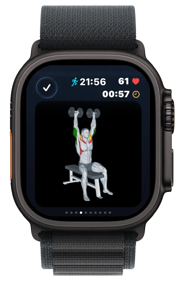 VigiGym Apple Watch – Animation d'exercice avec démonstration en direct