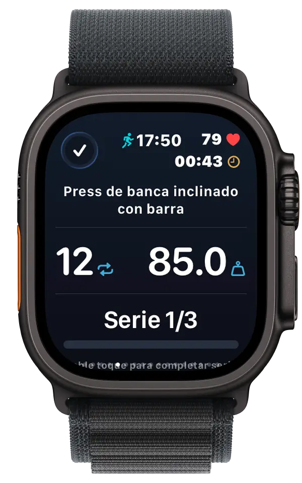 VigiGym Apple Watch – Rastrea valores de entrenamiento