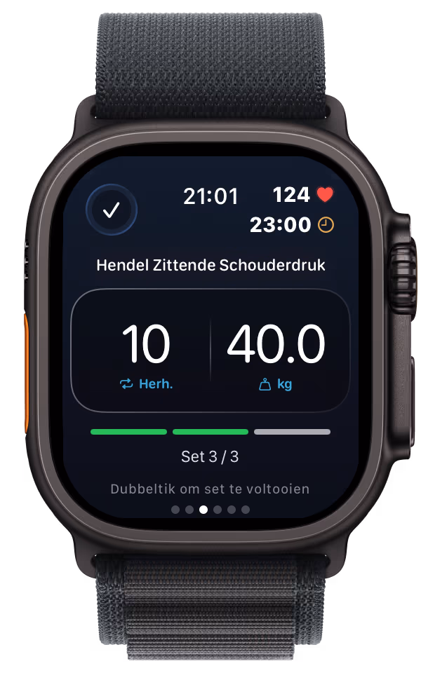 VigiGym Apple Watch – Volg trainingswaarden