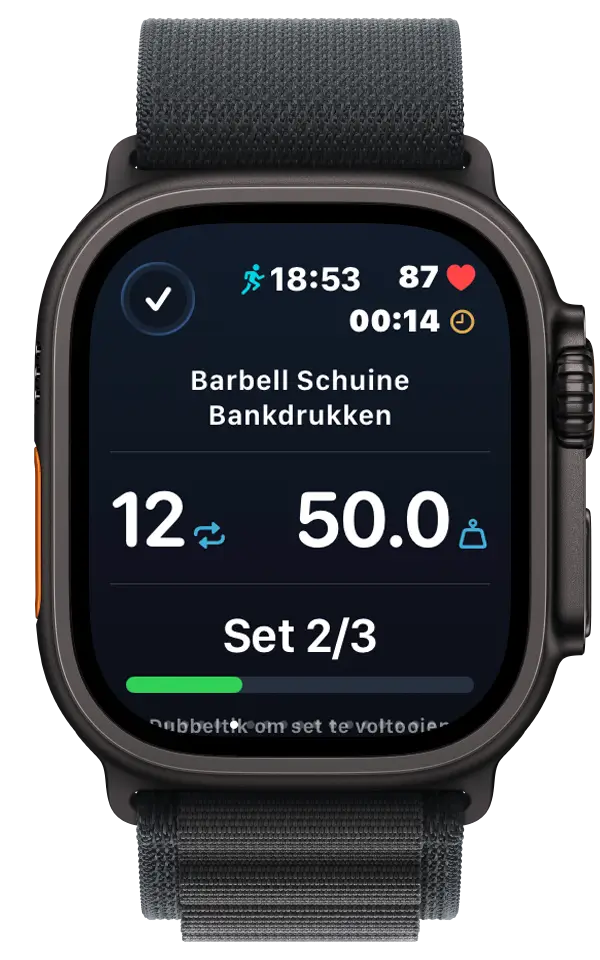 VigiGym Apple Watch – Volg trainingswaarden